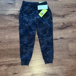 All in Motion Kids Black-Gray Camouflage Joggers.
